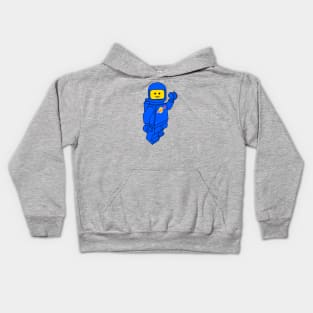 Spaceman! (Blue) Kids Hoodie